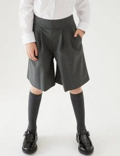 M&S Collection Trousers Girls' Pleat Front School Culottes (2-18 Yrs) 11 M&S Collection Trousers Girls' Pleat Front School Culottes (2-18 Yrs) -SCHOOL UNIFORM Sales SD 04 T76 0320 T0 X EC 3