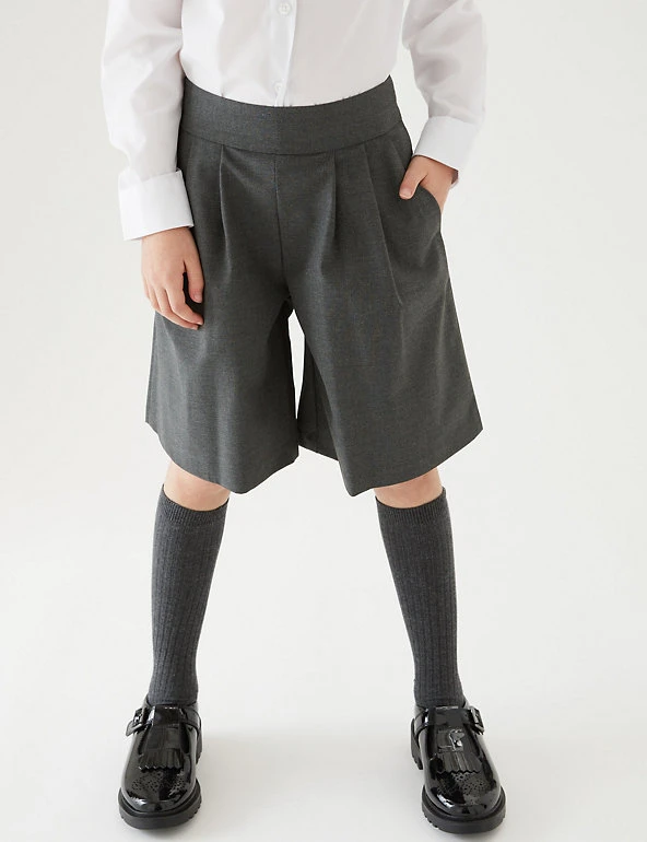 M&S Collection Trousers Girls' Pleat Front School Culottes (2-18 Yrs) 7 M&S Collection Trousers Girls' Pleat Front School Culottes (2-18 Yrs) - Image 5