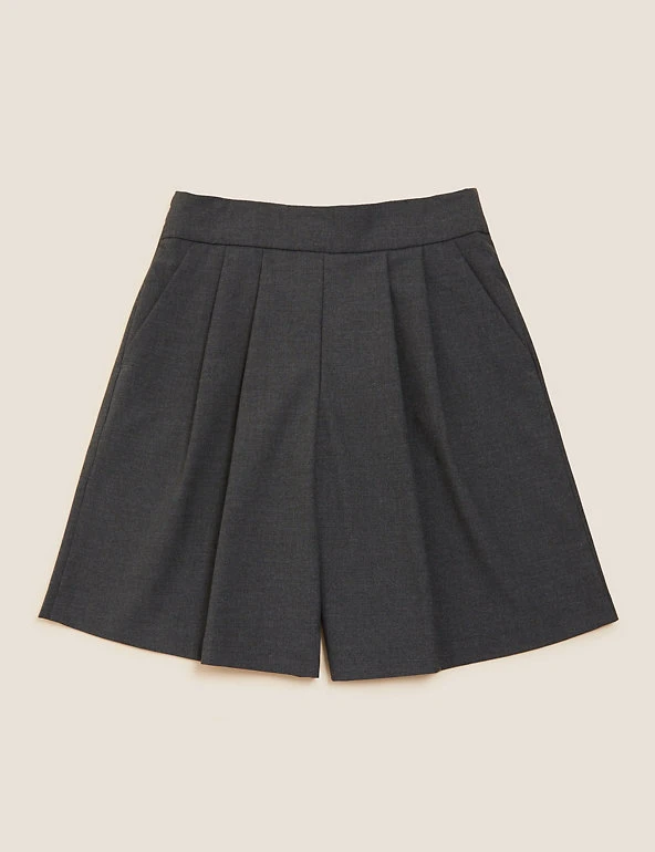 M&S Collection Trousers Girls' Pleat Front School Culottes (2-18 Yrs) 4 M&S Collection Trousers Girls' Pleat Front School Culottes (2-18 Yrs) - Image 2
