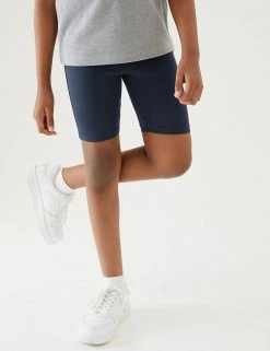 M&S Collection PE Kit 2pk Girls' Cotton With Stretch School Shorts (2-16 Yrs) 32 M&S Collection PE Kit 2pk Girls' Cotton With Stretch School Shorts (2-16 Yrs) -SCHOOL UNIFORM Sales SD 04 T76 1033 F4 X EC 1