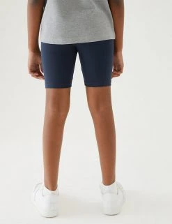 M&S Collection PE Kit 2pk Girls' Cotton With Stretch School Shorts (2-16 Yrs) 33 M&S Collection PE Kit 2pk Girls' Cotton With Stretch School Shorts (2-16 Yrs) -SCHOOL UNIFORM Sales SD 04 T76 1033 F4 X EC 2