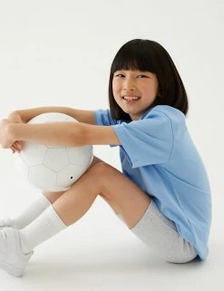 M&S Collection PE Kit 2pk Girls' Cotton With Stretch School Shorts (2-16 Yrs) 22 M&S Collection PE Kit 2pk Girls' Cotton With Stretch School Shorts (2-16 Yrs) -SCHOOL UNIFORM Sales SD 04 T76 1033 T0 X EC 0