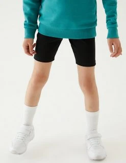 M&S Collection PE Kit 2pk Girls' Cotton With Stretch School Shorts (2-16 Yrs) 20 M&S Collection PE Kit 2pk Girls' Cotton With Stretch School Shorts (2-16 Yrs) -SCHOOL UNIFORM Sales SD 04 T76 1033 Y0 X EC 1