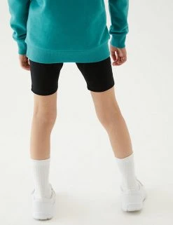 M&S Collection PE Kit 2pk Girls' Cotton With Stretch School Shorts (2-16 Yrs) 21 M&S Collection PE Kit 2pk Girls' Cotton With Stretch School Shorts (2-16 Yrs) -SCHOOL UNIFORM Sales SD 04 T76 1033 Y0 X EC 2
