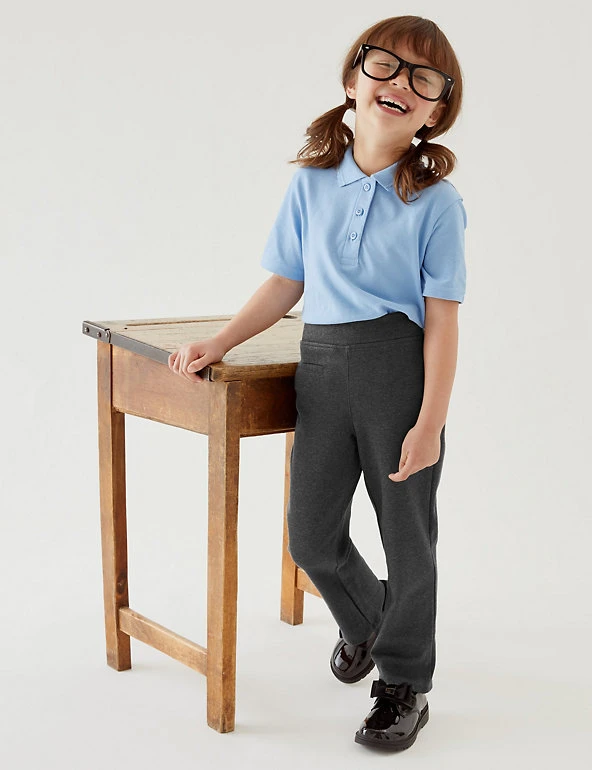 M&S Collection Girls' Regular Leg Knitted School Trousers (2-16 Yrs) 3 M&S Collection Girls' Regular Leg Knitted School Trousers (2-16 Yrs)