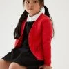 M&S Collection Cardigans Girls’ Pure Cotton Bow Pocket School Cardigan (3-18 Yrs) -SCHOOL UNIFORM Sales SD 04 T76 1373 B0 X EC 0