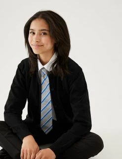 M&S Collection Cardigans Girls' Pure Cotton School Cardigan (9-18 Yrs)