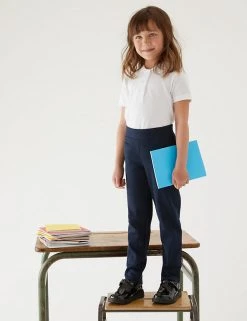 M&S Collection Girls' Slim Leg Knitted School Trousers (2-18 Yrs) 27 M&S Collection Girls' Slim Leg Knitted School Trousers (2-18 Yrs) -SCHOOL UNIFORM Sales SD 04 T76 1421 F0 X EC 0