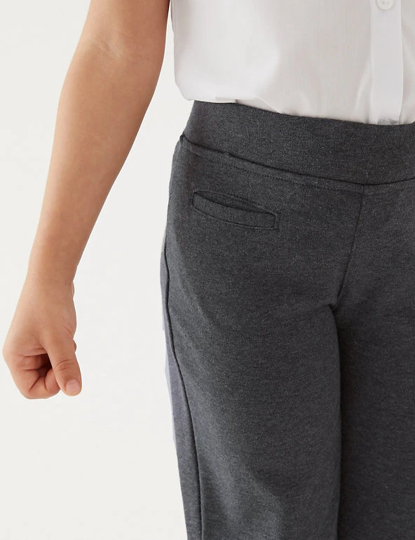 M&S Collection Girls' Slim Leg Knitted School Trousers (2-18 Yrs) 7 M&S Collection Girls' Slim Leg Knitted School Trousers (2-18 Yrs) - Image 5