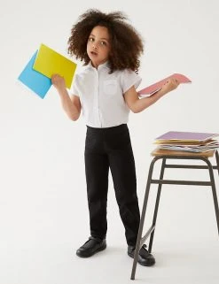 M&S Collection Girls' Slim Leg Knitted School Trousers (2-18 Yrs) 22 M&S Collection Girls' Slim Leg Knitted School Trousers (2-18 Yrs) -SCHOOL UNIFORM Sales SD 04 T76 1421 Y0 X EC 0