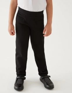 M&S Collection Girls' Slim Leg Knitted School Trousers (2-18 Yrs) 24 M&S Collection Girls' Slim Leg Knitted School Trousers (2-18 Yrs) -SCHOOL UNIFORM Sales SD 04 T76 1421 Y0 X EC 1