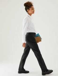 M&S Collection Girls' Slim Leg Slim Fit School Trousers (2-18 Yrs)