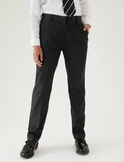 M&S Collection Girls' Slim Leg Slim Fit School Trousers (2-18 Yrs) 16 M&S Collection Girls' Slim Leg Slim Fit School Trousers (2-18 Yrs) -SCHOOL UNIFORM Sales SD 04 T76 1432 Y0 X EC 1