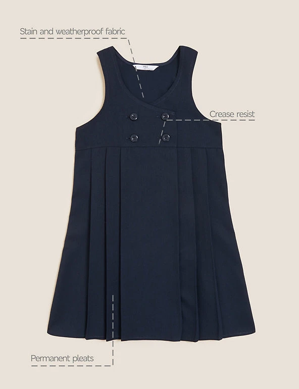 M&S Collection Dresses Girls' Permanent Pleats School Pinafore (2-12 Yrs) 8 M&S Collection Dresses Girls' Permanent Pleats School Pinafore (2-12 Yrs) - Image 6