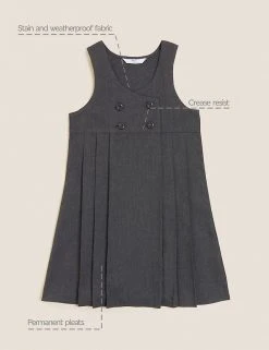 M&S Collection Dresses Girls' Permanent Pleats School Pinafore (2-12 Yrs) 11 M&S Collection Dresses Girls' Permanent Pleats School Pinafore (2-12 Yrs) -SCHOOL UNIFORM Sales SD 04 T76 1755 T0 X EC 90