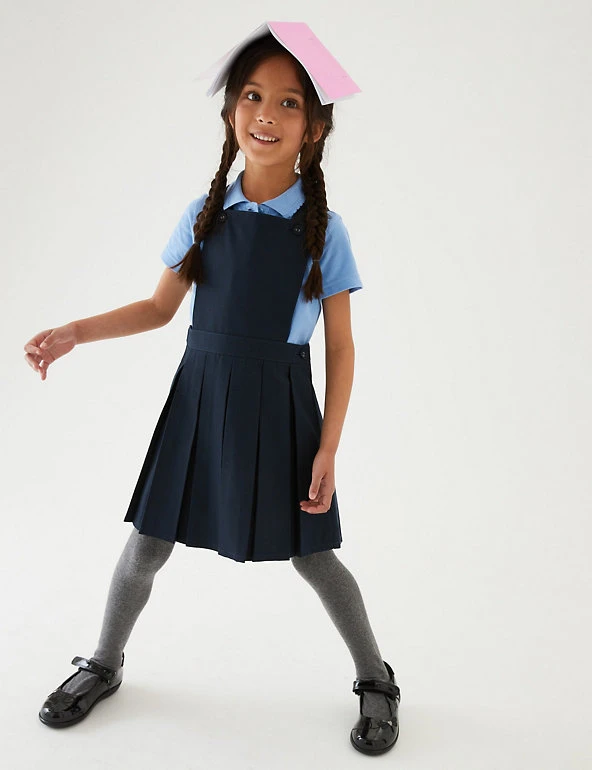 M&S Collection Dresses Girls' Permanent Pleats School Pinafore (2-12 Yrs) 7 M&S Collection Dresses Girls' Permanent Pleats School Pinafore (2-12 Yrs) - Image 5