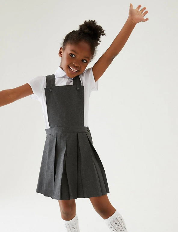 M&S Collection Dresses Girls' Permanent Pleats School Pinafore (2-12 Yrs) 3 M&S Collection Dresses Girls' Permanent Pleats School Pinafore (2-12 Yrs)