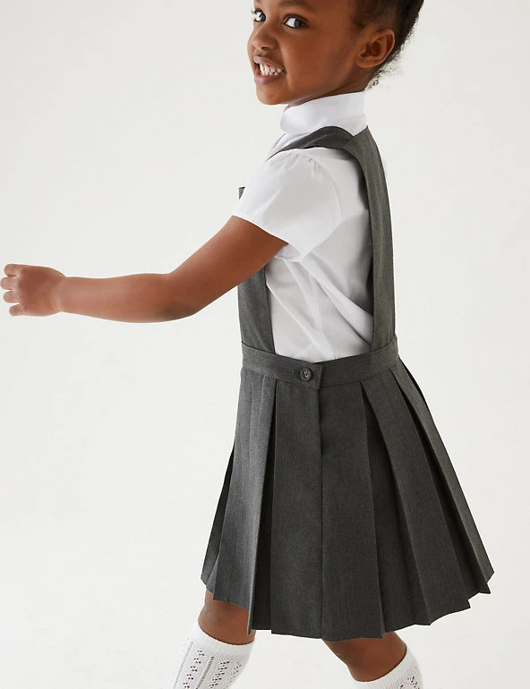 M&S Collection Dresses Girls' Permanent Pleats School Pinafore (2-12 Yrs) 5 M&S Collection Dresses Girls' Permanent Pleats School Pinafore (2-12 Yrs) - Image 3
