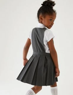M&S Collection Dresses Girls' Permanent Pleats School Pinafore (2-12 Yrs) 13 M&S Collection Dresses Girls' Permanent Pleats School Pinafore (2-12 Yrs) -SCHOOL UNIFORM Sales SD 04 T76 1756 T0 X EC 2