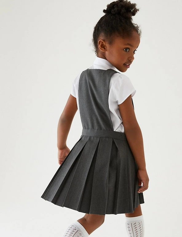 M&S Collection Dresses Girls' Permanent Pleats School Pinafore (2-12 Yrs) 6 M&S Collection Dresses Girls' Permanent Pleats School Pinafore (2-12 Yrs) - Image 4
