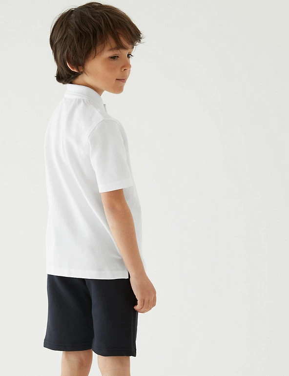 M&S Collection Polo-shirts 2 Pack Unisex Skin Kind™ School Polo Shirts (2-16 Yrs) 6 M&S Collection Polo-shirts 2 Pack Unisex Skin Kind™ School Polo Shirts (2-16 Yrs) - Image 4