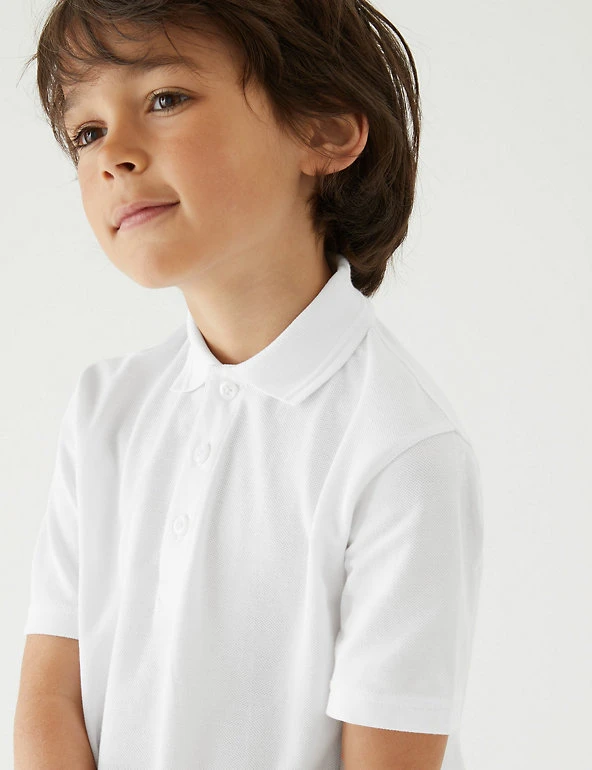 M&S Collection Polo-shirts 2 Pack Unisex Skin Kind™ School Polo Shirts (2-16 Yrs) 7 M&S Collection Polo-shirts 2 Pack Unisex Skin Kind™ School Polo Shirts (2-16 Yrs) - Image 5