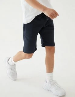 M&S Collection 2pk Unisex Sport School Shorts (2-16 Yrs) -SCHOOL UNIFORM Sales SD 04 T76 2400 F0 X EC 3