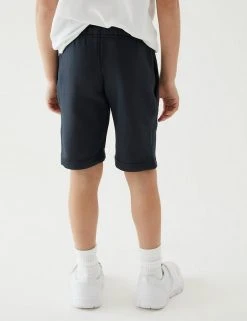M&S Collection 2pk Unisex Sport School Shorts (2-16 Yrs) -SCHOOL UNIFORM Sales SD 04 T76 2400 F0 X EC 4