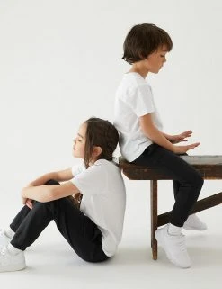 M&S Collection Trousers 2pk Unisex Regular Fit School Joggers (2-16 Yrs) -SCHOOL UNIFORM Sales SD 04 T76 2401 Y0 X EC 0