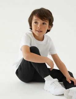 M&S Collection Trousers 2pk Unisex Regular Fit School Joggers (2-16 Yrs) -SCHOOL UNIFORM Sales SD 04 T76 2401 Y0 X EC 1