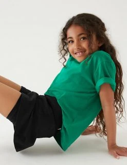 M&S Collection Shorts Girls' Cotton With Stretch Sports School Skorts (2-16 Yrs) -SCHOOL UNIFORM Sales SD 04 T76 2542 Y0 X EC 1