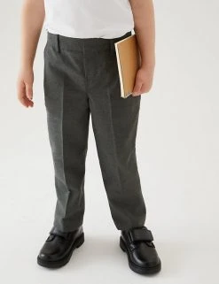 M&S Collection 2pk Boys' Easy Dressing School Trousers (3-18 Yrs) -SCHOOL UNIFORM Sales SD 04 T76 3635 T0 X EC 1