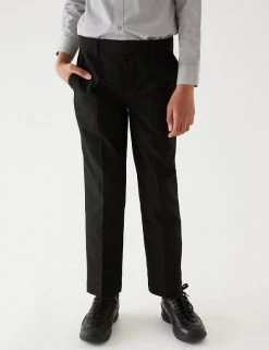 M&S Collection 2pk Boys' Easy Dressing School Trousers (3-18 Yrs) -SCHOOL UNIFORM Sales SD 04 T76 3635 Y0 X EC 1