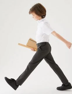 M&S Collection Boys' 2pk Skinny Leg School Trousers (2-18 Yrs) 36 M&S Collection Boys' 2pk Skinny Leg School Trousers (2-18 Yrs) -SCHOOL UNIFORM Sales SD 04 T76 3644 T0 X EC 0