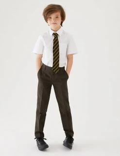 M&S Collection Boys' 2pk Skinny Leg School Trousers (2-18 Yrs) 30 M&S Collection Boys' 2pk Skinny Leg School Trousers (2-18 Yrs) -SCHOOL UNIFORM Sales SD 04 T76 3644 VP X EC 0