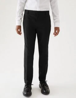 M&S Collection Boys' 2pk Skinny Leg School Trousers (2-18 Yrs) 27 M&S Collection Boys' 2pk Skinny Leg School Trousers (2-18 Yrs) -SCHOOL UNIFORM Sales SD 04 T76 3644 Y0 X EC 1