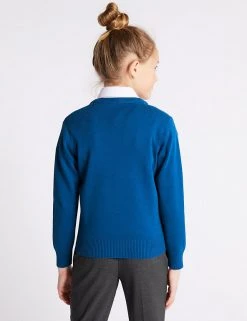 M&S Collection Jumpers Unisex Cotton Rich School Jumper (3-16 Yrs) 17 M&S Collection Jumpers Unisex Cotton Rich School Jumper (3-16 Yrs) -SCHOOL UNIFORM Sales SD 04 T76 3920 E0 X EC 3