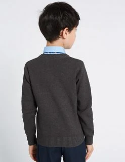 M&S Collection Jumpers Unisex Cotton Rich School Jumper (3-16 Yrs) 23 M&S Collection Jumpers Unisex Cotton Rich School Jumper (3-16 Yrs) -SCHOOL UNIFORM Sales SD 04 T76 3920 T0 X EC 3