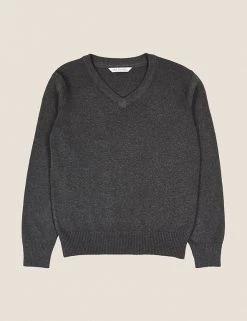 M&S Collection Jumpers Unisex Cotton Rich School Jumper (3-16 Yrs) 20 M&S Collection Jumpers Unisex Cotton Rich School Jumper (3-16 Yrs) -SCHOOL UNIFORM Sales SD 04 T76 3920 T0 X EC 90