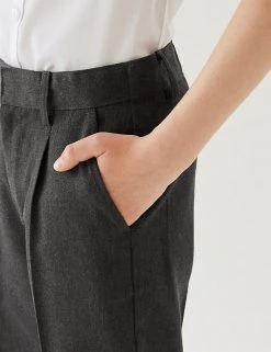 M&S Collection Boys' Regular Leg Slim Fit School Trousers (2-18 Yrs) -SCHOOL UNIFORM Sales SD 04 T76 4631 T0 X EC 4