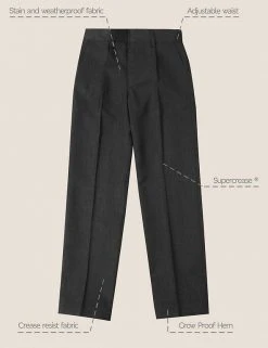 M&S Collection Boys' Regular Leg Slim Fit School Trousers (2-18 Yrs) -SCHOOL UNIFORM Sales SD 04 T76 4631 T0 X EC 90