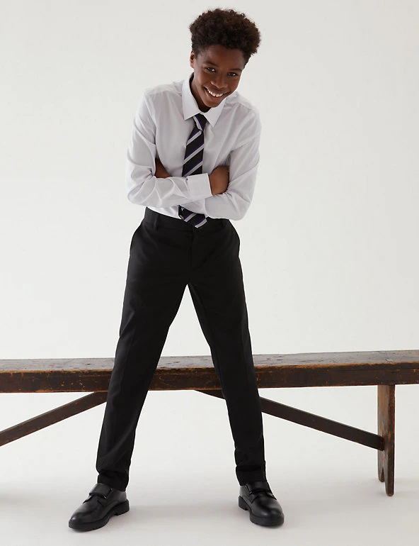 M&S Collection Boys' Skinny Leg Plus Fit School Trousers (2-18 Yrs) 3 M&S Collection Boys' Skinny Leg Plus Fit School Trousers (2-18 Yrs)