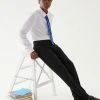 Boys' Plus Fit Slim Leg School Trousers (2-18 Yrs) -SCHOOL UNIFORM Sales SD 04 T76 4791P Y0 X EC 0