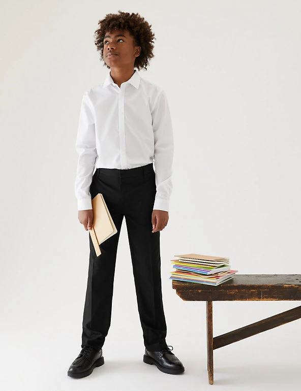 M&S Collection Boys' Slim Leg Slim Fit School Trousers (2-18 Yrs) 3 M&S Collection Boys' Slim Leg Slim Fit School Trousers (2-18 Yrs)