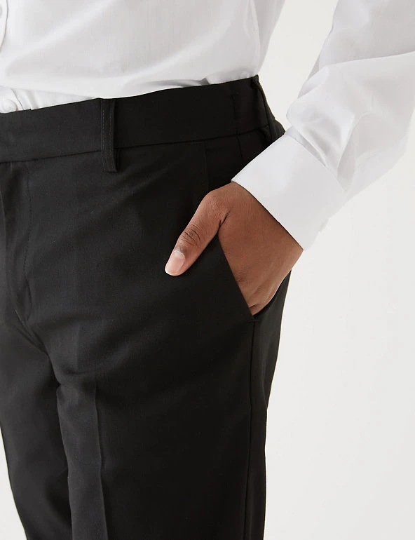 M&S Collection Boys' Slim Leg Slim Fit School Trousers (2-18 Yrs) 7 M&S Collection Boys' Slim Leg Slim Fit School Trousers (2-18 Yrs) - Image 5