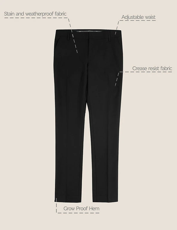 M&S Collection Boys' Super Skinny Slim Fit School Trousers (2-18 Yrs) 4 M&S Collection Boys' Super Skinny Slim Fit School Trousers (2-18 Yrs) - Image 2