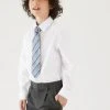 M&S Collection 3pk Boys' Plus Fit Easy Iron School Shirts (4-18 Yrs) -SCHOOL UNIFORM Sales SD 04 T76 5719P Z0 X EC 0