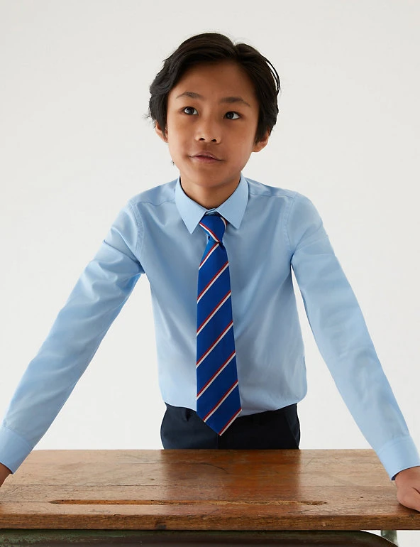 M&S Collection 3pk Boys' Easy Iron School Shirts (2-16 Yrs) 15 M&S Collection 3pk Boys' Easy Iron School Shirts (2-16 Yrs) - Image 13