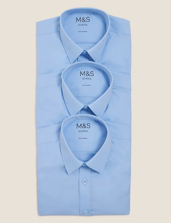 M&S Collection 3pk Boys' Easy Iron School Shirts (2-16 Yrs) 20 M&S Collection 3pk Boys' Easy Iron School Shirts (2-16 Yrs) - Image 18