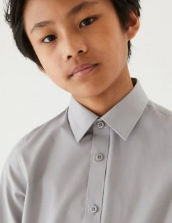 M&S Collection 3pk Boys' Easy Iron School Shirts (2-16 Yrs) 28 M&S Collection 3pk Boys' Easy Iron School Shirts (2-16 Yrs) -SCHOOL UNIFORM Sales SD 04 T76 5719 T0 X EC 1